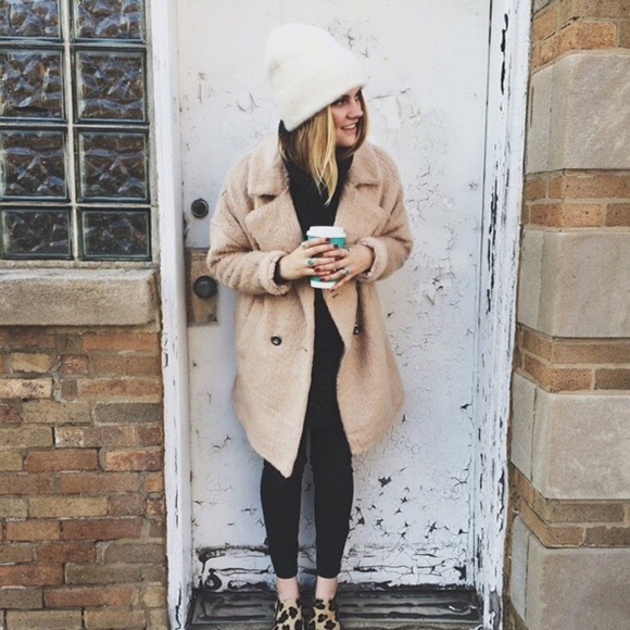 Free People Fuzzy Teddy Faux Fur Oversized Coat - Picture 2 of 7